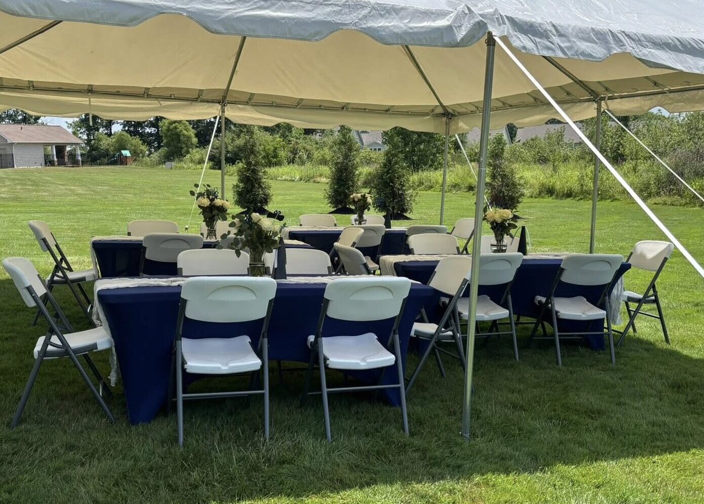 Professional event rentals in Northeast Ohio for weddings, corporate and private events installed, set up, and taken down by Shoreline Lighting and Event Rentals.