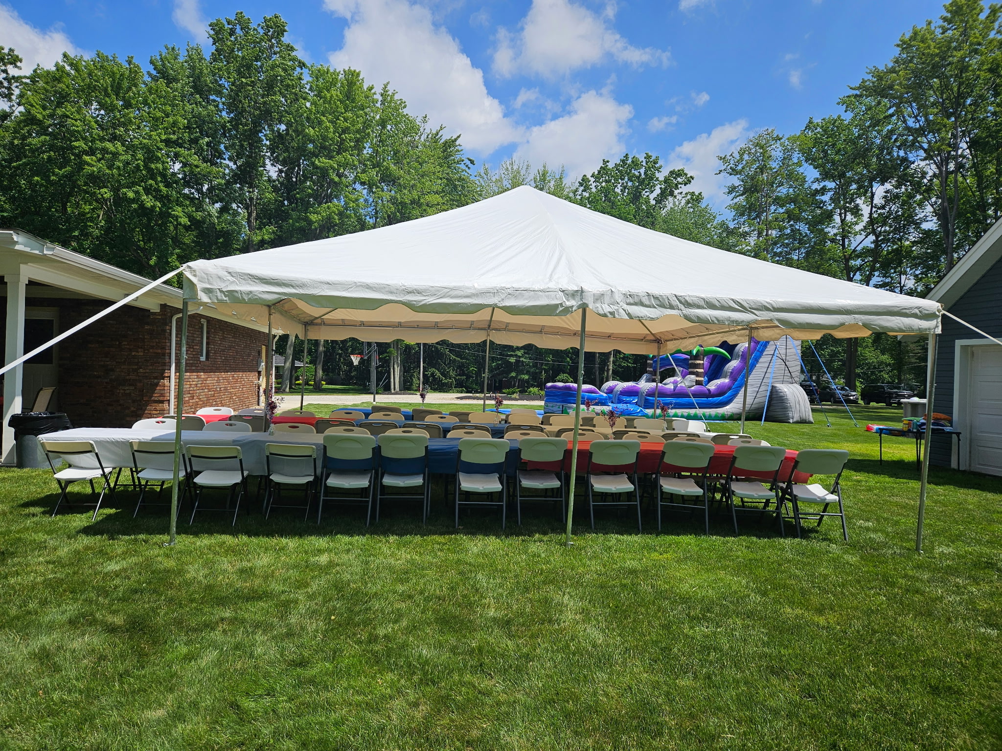 Professional event rentals in Northeast Ohio for weddings, corporate and private events installed, set up, and taken down by Shoreline Lighting and Event Rentals.